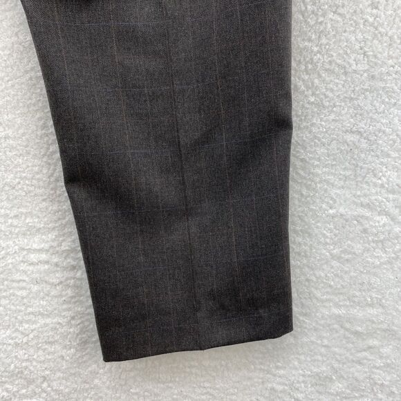 John Alexander Pants Men's 38x30 Gray Pleated Front Wool Preppy Corpcore USA - Picture 15 of 16